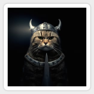 Cat People - Viking Cat Sticker